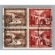 ALEMANIA 1936 ESTAMPILLAS SE-TENANT ZUSAMMENDRUCKE USADO QUE ES MUCHO MAS ESCASO
